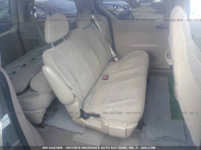 2FMZA51461BC04025 - 2001 FORD WINDSTAR LX GRAY photo 8