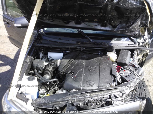 3TMJU4GN6FM188899 - 2015 TOYOTA TACOMA DOUBLE CAB PRERUNNER GRAY photo 10