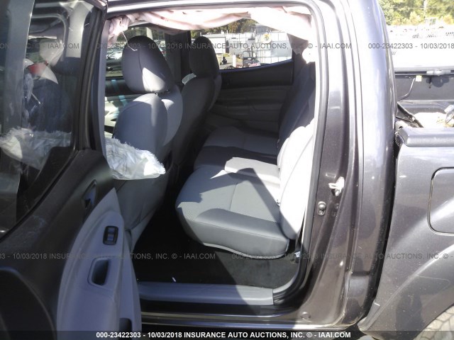 3TMJU4GN6FM188899 - 2015 TOYOTA TACOMA DOUBLE CAB PRERUNNER GRAY photo 8