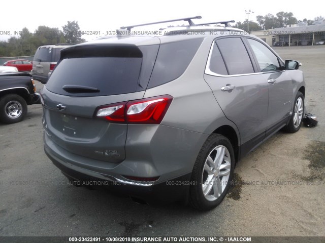 3GNAXWEX8JS580804 - 2018 CHEVROLET EQUINOX PREMIER GRAY photo 4