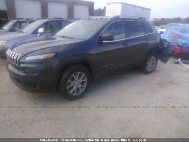 1C4PJMCS4GW358287 - 2016 JEEP CHEROKEE LATITUDE GRAY photo 2