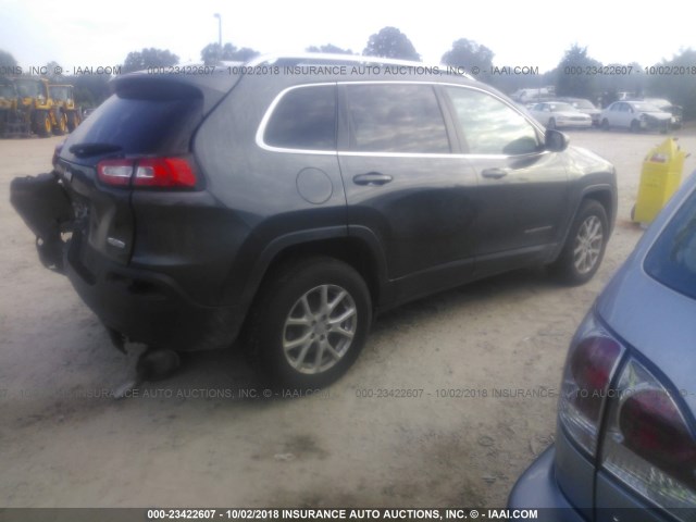 1C4PJMCS4GW358287 - 2016 JEEP CHEROKEE LATITUDE GRAY photo 4