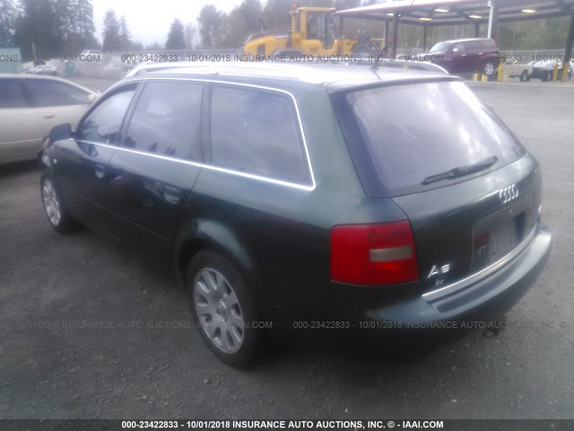 WAUDA24B0XN132921 - 1999 AUDI A6 AVANT QUATTRO GREEN photo 3