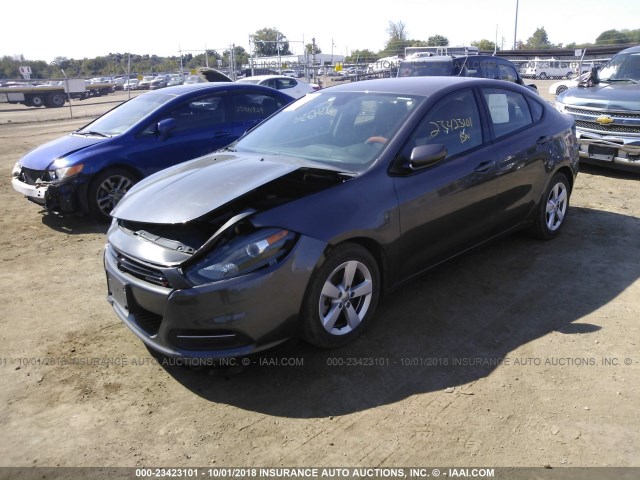 1C3CDFBB8GD684595 - 2016 DODGE DART SXT GRAY photo 2