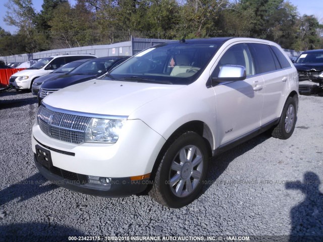 2LMDU88C27BJ04355 - 2007 LINCOLN MKX WHITE photo 2