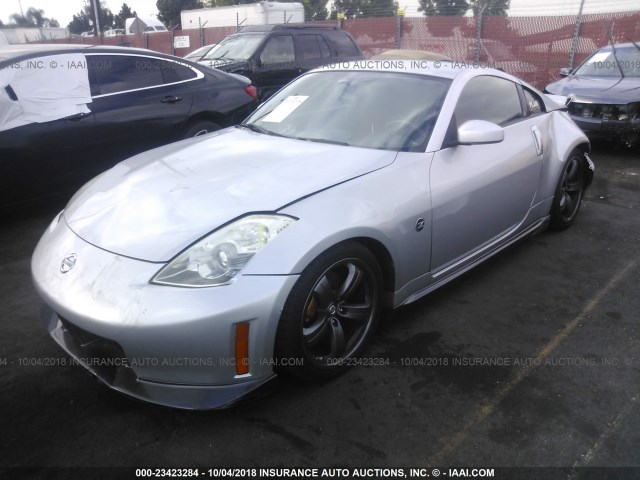 JN1BZ34E18M751640 - 2008 NISSAN 350Z COUPE SILVER photo 2