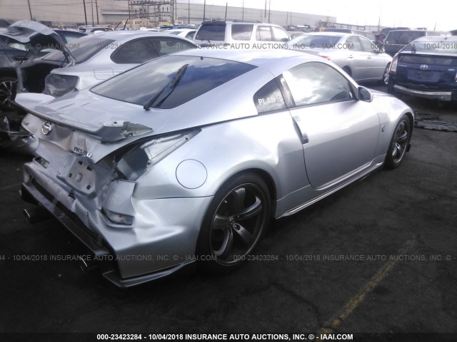 JN1BZ34E18M751640 - 2008 NISSAN 350Z COUPE SILVER photo 4