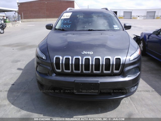 1C4PJLCBXFW516396 - 2015 JEEP CHEROKEE LATITUDE GRAY photo 6