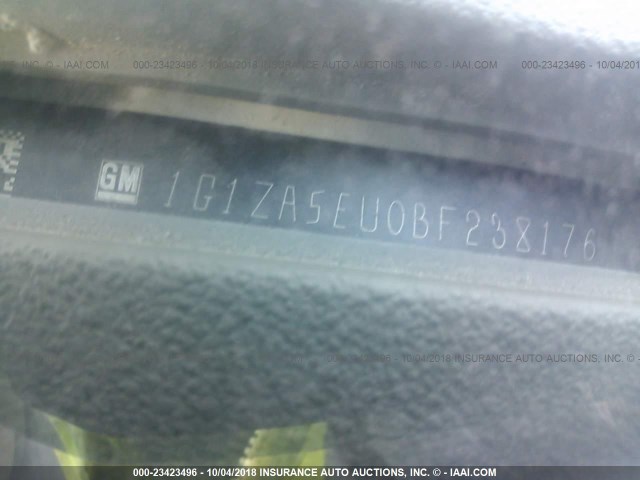 1G1ZA5EU0BF238176 - 2011 CHEVROLET MALIBU LS 白色 照片 9