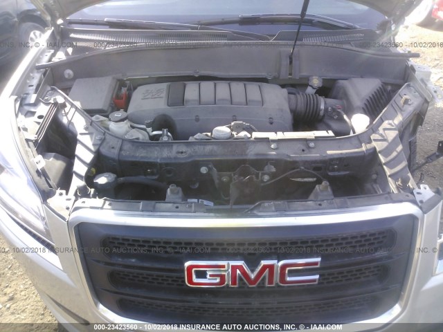 1GKKVPKD5EJ376461 - 2014 GMC ACADIA SLE TAN photo 10