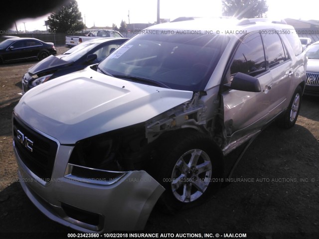 1GKKVPKD5EJ376461 - 2014 GMC ACADIA SLE TAN photo 2