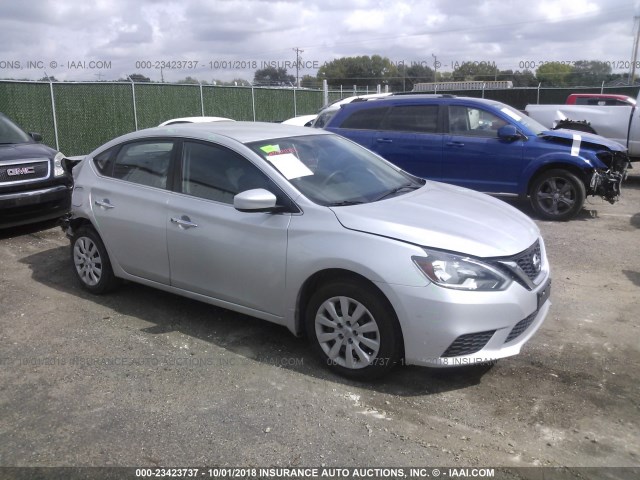 3N1AB7AP6GL638157 - 2016 NISSAN SENTRA S/SV/SR/SL SILVER photo 1