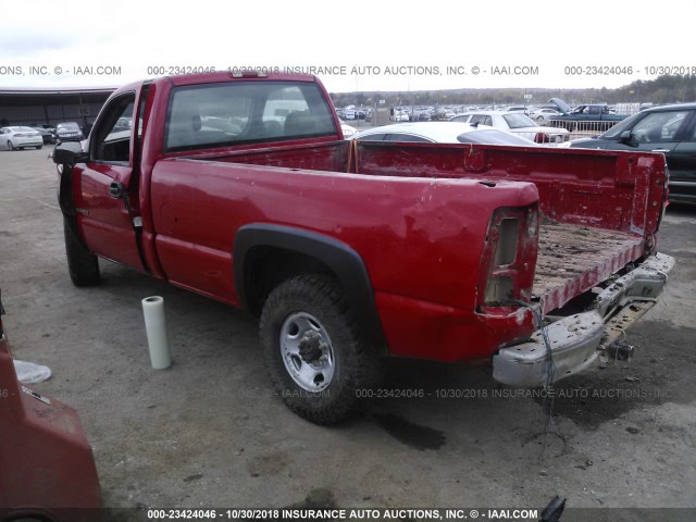 1GCHC24U46E237900 - 2006 CHEVROLET SILVERADO C2500 HEAVY DUTY RED photo 3