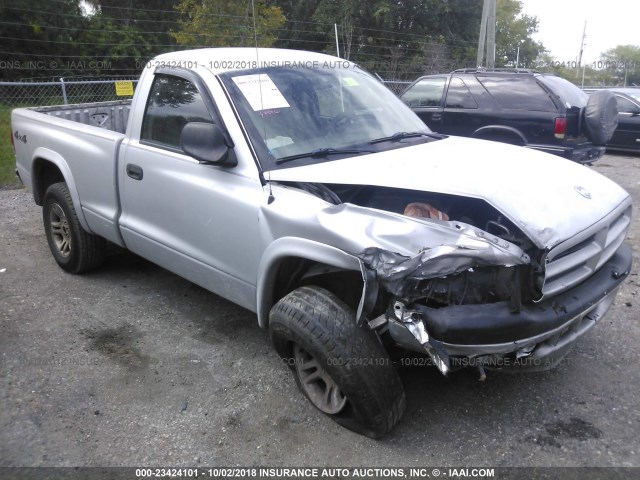 1D7GG36X93S110687 - 2003 DODGE DAKOTA SPORT SILVER photo 1