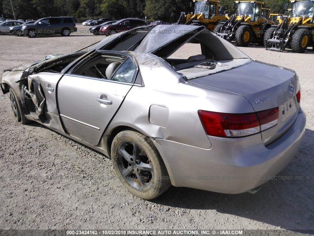 5NPEU46F46H069962 - 2006 HYUNDAI SONATA GLS/LX GOLD photo 3