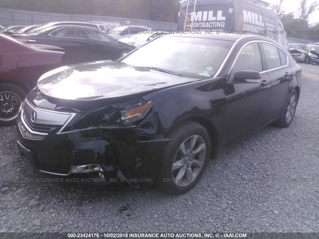 19UUA8F57CA007883 - 2012 ACURA TL BLACK photo 2