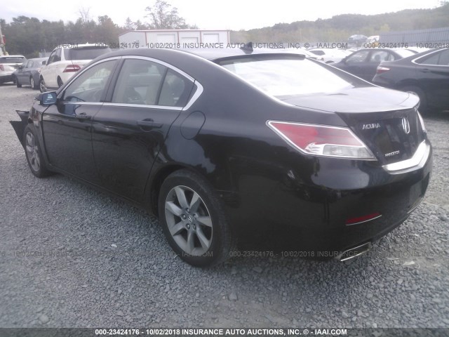 19UUA8F57CA007883 - 2012 ACURA TL BLACK photo 3