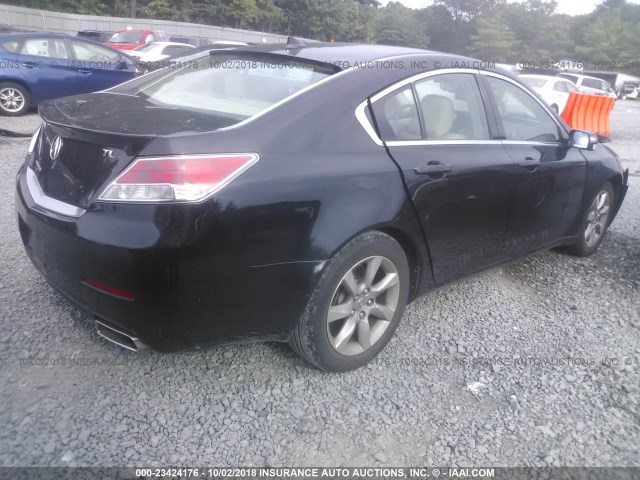 19UUA8F57CA007883 - 2012 ACURA TL BLACK photo 4