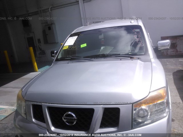 5N1AA08D39N604209 - 2009 NISSAN ARMADA SE/LE SILVER photo 6