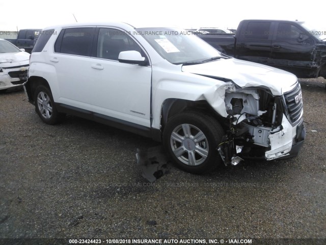 2GKALMEK8G6134743 - 2016 GMC TERRAIN SLE WHITE photo 1