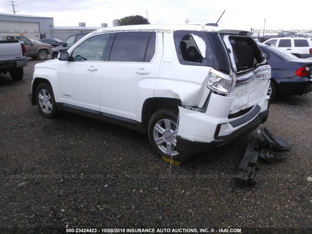 2GKALMEK8G6134743 - 2016 GMC TERRAIN SLE WHITE photo 3