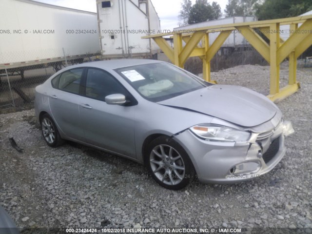 1C3CDFBA0DD209445 - 2013 DODGE DART SXT SILVER photo 1