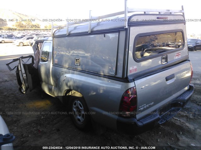 5TFTX4CNXFX065039 - 2015 TOYOTA TACOMA ACCESS CAB ვერცხლისფერი ფოტო 3