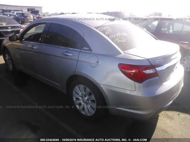 1C3CCBAB7EN209170 - 2014 CHRYSLER 200 LX SILVER photo 3