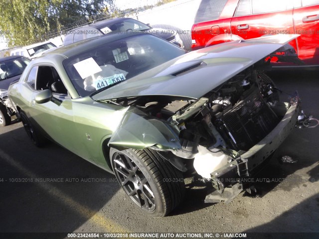 2C3CDZFJ8JH161199 - 2018 DODGE CHALLENGER R/T 392 GREEN photo 1