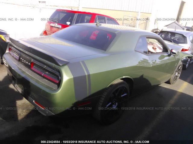 2C3CDZFJ8JH161199 - 2018 DODGE CHALLENGER R/T 392 GREEN photo 4