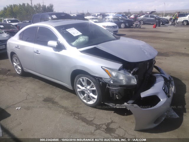 1N4AA5AP9CC861745 - 2012 NISSAN MAXIMA S/SV SILVER photo 1