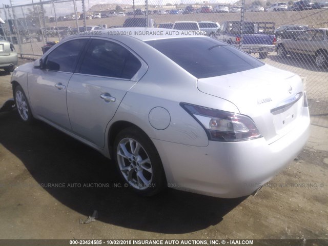 1N4AA5AP9CC861745 - 2012 NISSAN MAXIMA S/SV SILVER photo 3