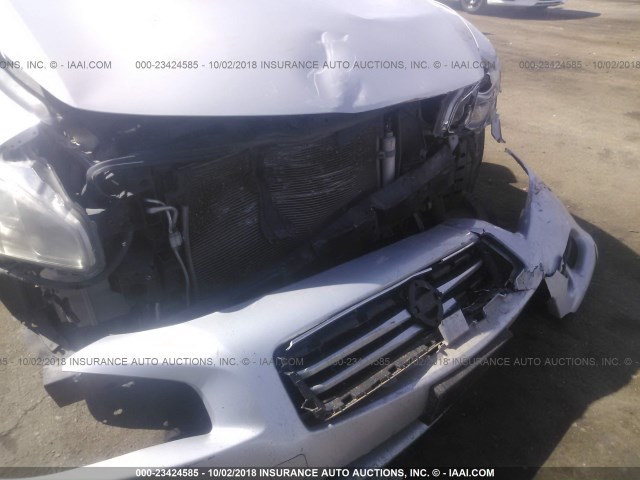 1N4AA5AP9CC861745 - 2012 NISSAN MAXIMA S/SV SILVER photo 6