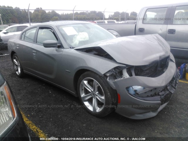 2C3CDXCT3HH549591 - 2017 DODGE CHARGER R/T GRAY photo 1