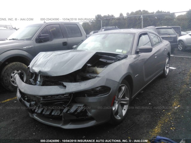 2C3CDXCT3HH549591 - 2017 DODGE CHARGER R/T GRAY photo 2
