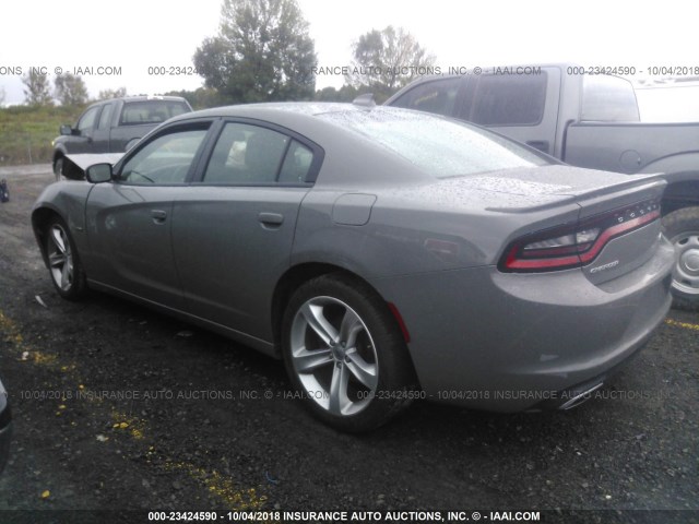 2C3CDXCT3HH549591 - 2017 DODGE CHARGER R/T GRAY photo 3