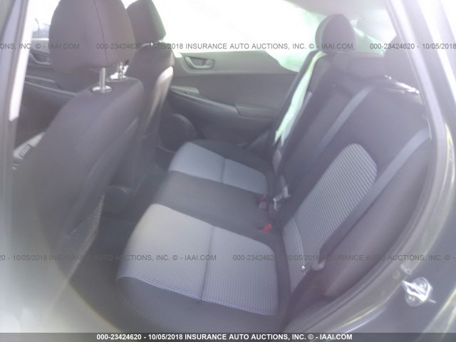 KM8K62AA5JU128248 - 2018 HYUNDAI KONA SEL/TECH GRAY photo 8