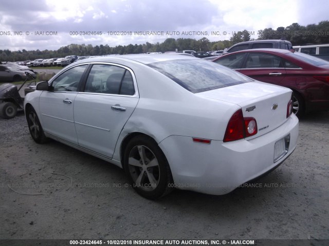 1G1ZC5E06CF143856 - 2012 CHEVROLET MALIBU 1LT WHITE photo 3