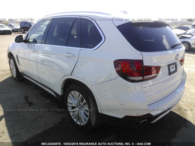 5UXKR0C52G0P32368 - 2016 BMW X5 XDRIVE35I WHITE photo 3