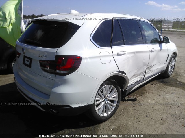 5UXKR0C52G0P32368 - 2016 BMW X5 XDRIVE35I WHITE photo 4