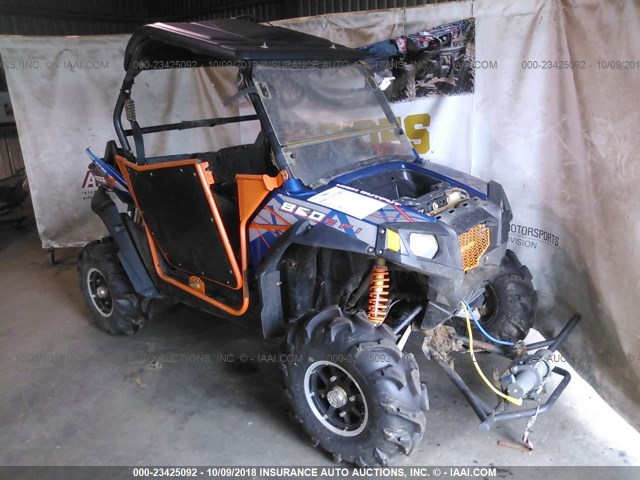 4XAVE76A3DF675660 - 2013 POLARIS RZR 800 S BLUE photo 1