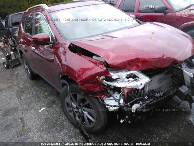 5N1AT2MV7GC783030 - 2016 NISSAN ROGUE S/SL/SV RED photo 1