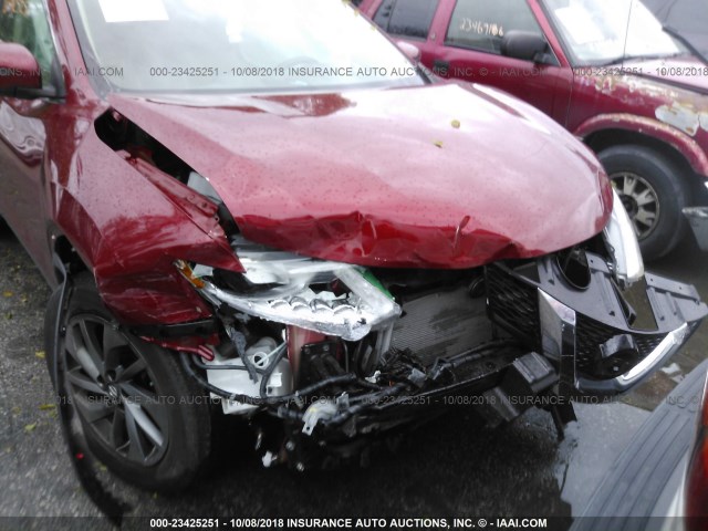 5N1AT2MV7GC783030 - 2016 NISSAN ROGUE S/SL/SV RED photo 10