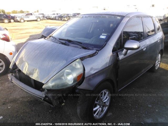 JHMGD37467S018366 - 2007 HONDA FIT GRAY photo 2