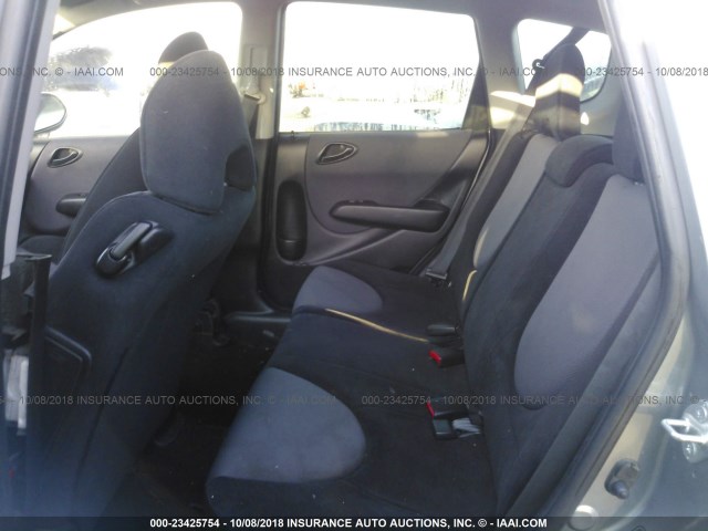 JHMGD37467S018366 - 2007 HONDA FIT GRAY photo 8