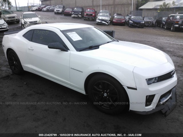 2G1FB1E33F9253642 - 2015 CHEVROLET CAMARO LS WHITE photo 1