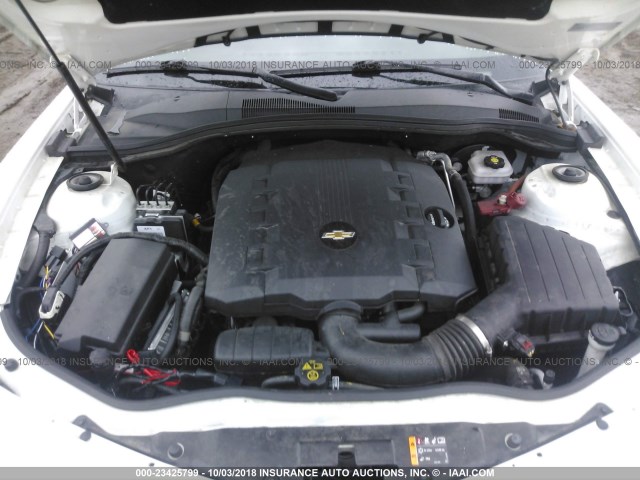 2G1FB1E33F9253642 - 2015 CHEVROLET CAMARO LS WHITE photo 10