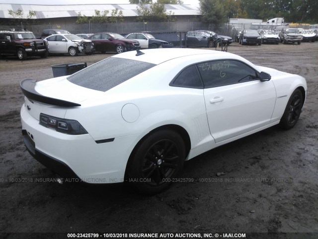 2G1FB1E33F9253642 - 2015 CHEVROLET CAMARO LS WHITE photo 4