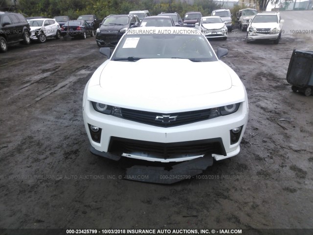 2G1FB1E33F9253642 - 2015 CHEVROLET CAMARO LS WHITE photo 6