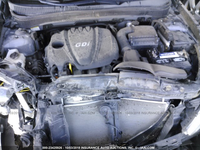 5NPEC4ACXDH591993 - 2013 HYUNDAI SONATA SE/LIMITED GRAY photo 10